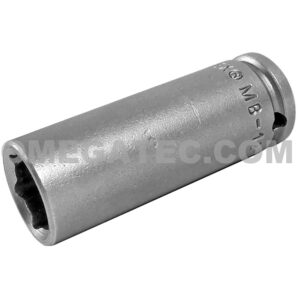 Apex MB-1214 7/16'' 6-Point Long Impact Socket, Magnetic, 1/4'' Square Drive