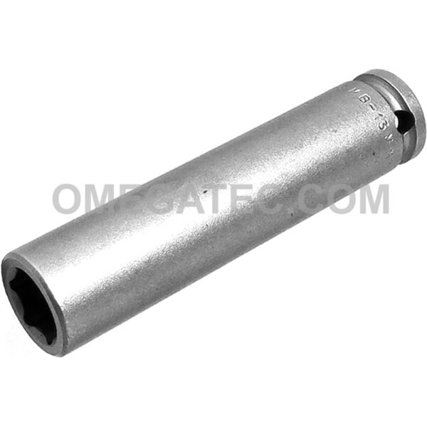 Apex MB-13MM33 13mm 6-Point Extra Long Impact Socket, Magnetic Bolt Clearance, 3/8'' Square Drive