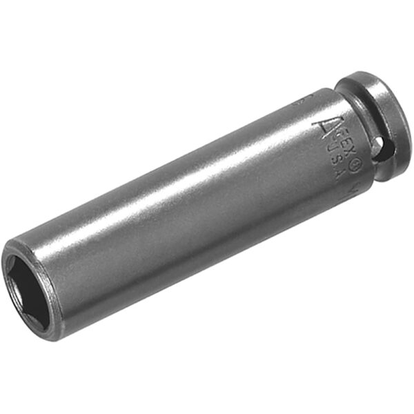 Apex MB-16MM23 16mm 6-Point Long Impact Socket, Magnetic Bolt Clearance, 3/8'' Square Drive