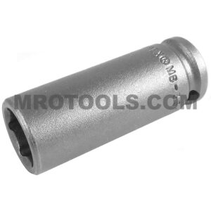 Apex MB-3516 1/2'' 6-Point Long Impact Socket, Magnetic, Thin Wall, 3/8'' Square Drive