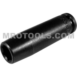 Apex MB-7MM21 7mm 6-Point Long Impact Socket, Magnetic, 1/4'' Square Drive