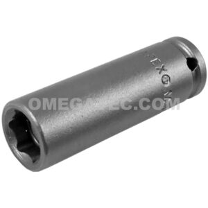Apex MB-9MM21 9mm 6-Point Long Impact Socket, Magnetic, 1/4'' Square Drive
