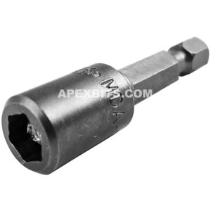 Apex MDA-08 1/4'' 6-Point Nutsetter, For Sheet Metal Screws, Magnetic, 1/4'' Hex Power Drive