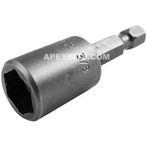 Apex MDA-12 3/8'' 6-Point Nutsetter, For Sheet Metal Screws, Magnetic, 1/4'' Hex Power Drive