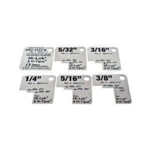 OM2-1522-B Aerospace 'B' Hi-Lok Protrusion Gauge - Black Markings