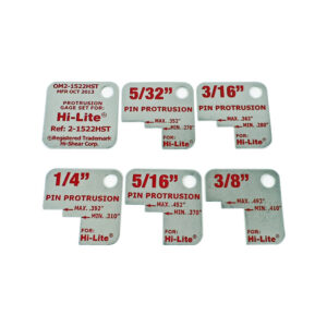 OM2-1522HST Standard Hi-Lite Protrusion Gauge - Red Markings