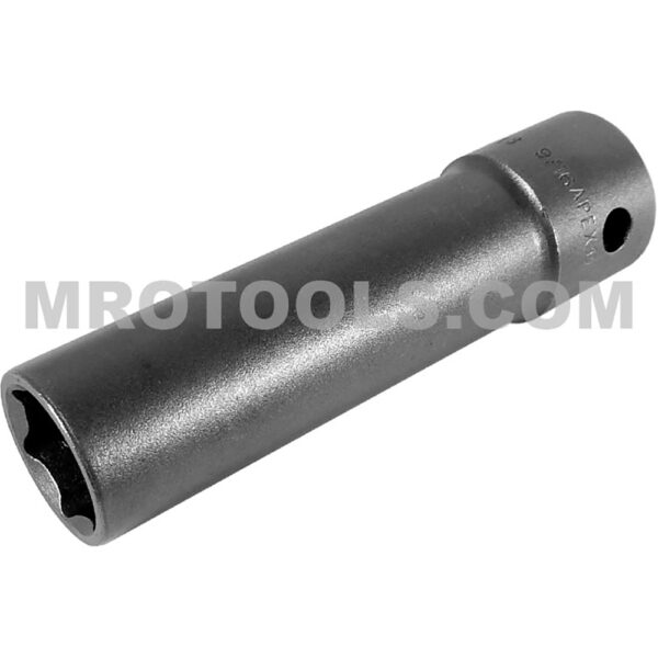 Apex OS-5518 9/16'' 6-Point Extra Long Impact Socket, Thin Wall, 1/2'' Square Drive