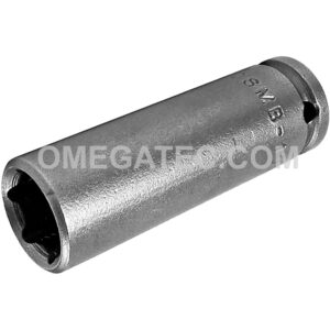 Apex OSMB-10MM21 10mm 6-Point Long Impact Socket, Magnetic, 1/4'' Square Drive