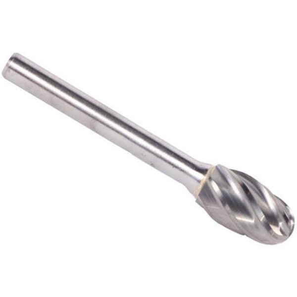 Oval Aluminum & Non-Ferrous Double Cut Solid Carbide Burs