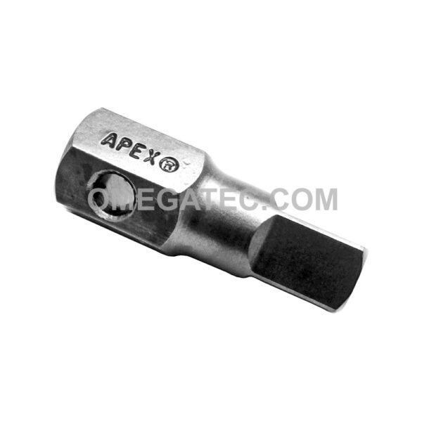 Apex P-1409 Male Square Inserts For Pipe Plugs, 7/16'' Hex Drive