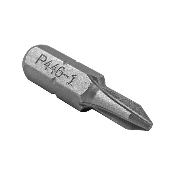 P446-1 1/4'' Phillips #1 Insert Bits, Limited Clearance
