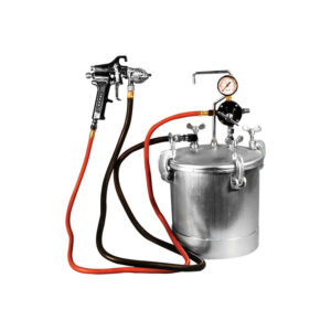 PT2-4GH Astro Pneumatic 2-1/4 Gallon Pressure Tank with Spray Gun & 12' Hose - Black Gun - 1.0mm Nozzle
