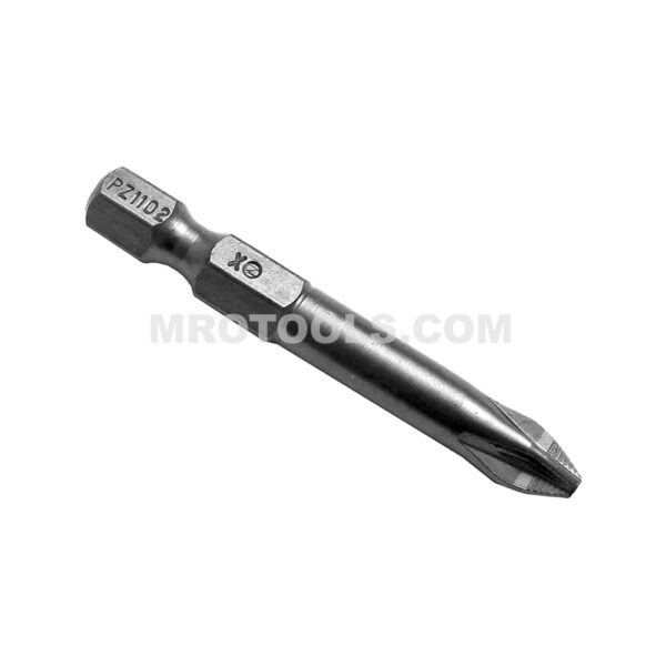 ZEPHYR PZ1102XACR-B #2 Pozidriv Power Drive Bit, ACR-B 4x4, For Self Tapping Screws, 1/4'' Hex Shank
