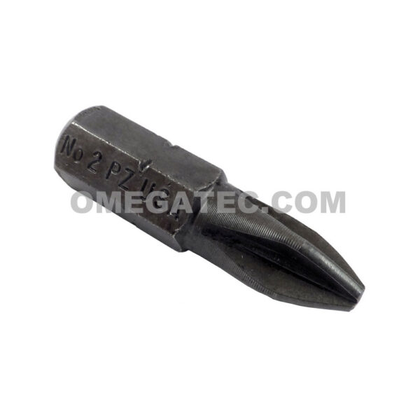 ZEPHYR PZ1222X #2 Pozidriv Insert Bit, For Self Tapping Screws, 1/4'' Hex Shank