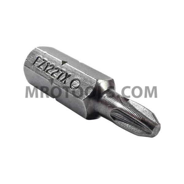 ZEPHYR PZ1227X #2 Pozidriv Insert Bit, For Self Tapping Screws, Reduced Nose Diameter, 1/4'' Hex Shank