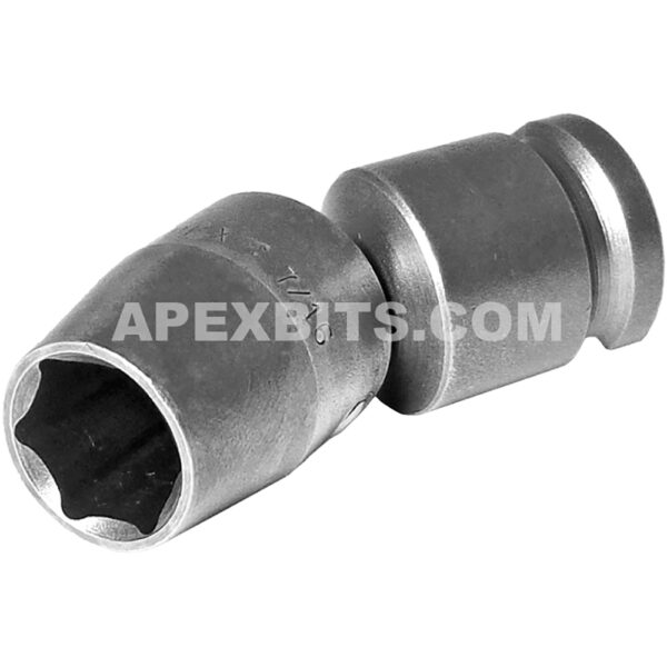 Apex SA-123 7/16'' 6-Point Universal Wrench, 3/8'' Square Drive