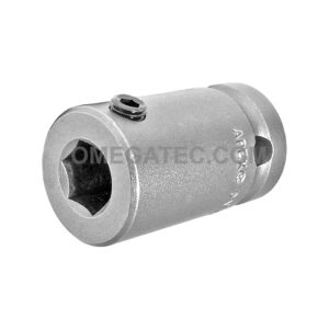 Apex SC-514 Bit Holder 7/16'' to 1/2'' Adapter With Set Screw Pin, 1/4'' Square Drive
