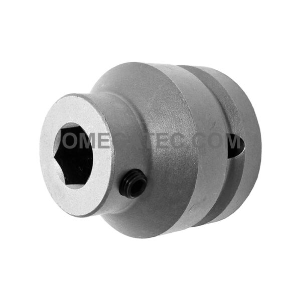 Apex SC-820 Bit Holder 5/8'' to 1'' Adapter With Set Screw Pin, 1/4'' Square Drive