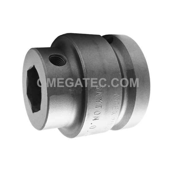 Apex SC-828 Bit Holder 7/8'' to 1'' Adapter With Set Screw Pin, 1/4'' Square Drive
