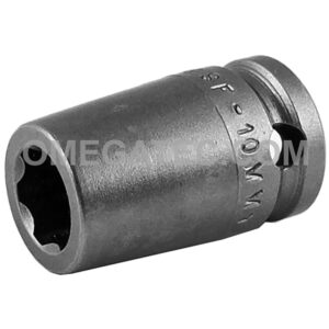 Apex SF-10MM13 10mm 6-Point Standard Impact Socket, Surface Drive, 3/8'' Square Drive