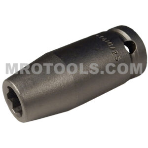 Apex SF-10MM25 10mm 6-Point Long Impact Socket, Surface Drive, 1/2'' Square Drive