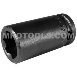 Apex SF-12MM13 12mm 6-Point Standard Impact Socket, Surface Drive, 3/8'' Square Drive