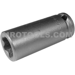 Apex SF-13MM23 13mm 6-Point Long Impact Socket, Surface Drive, 3/8'' Square Drive