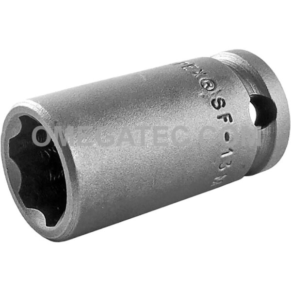 Apex SF-13MM43 13mm 6-Point Standard Impact Socket, Surface Drive, Thin Wall, 3/8'' Square Drive