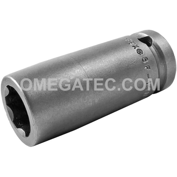 Apex SF-14MM25 14mm 6-Point Long Impact Socket, Surface Drive, 1/2'' Square Drive