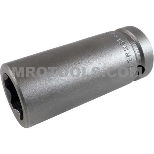 Apex SF-15MM25 15mm 6-Point Long Impact Socket, Surface Drive, 1/2'' Square Drive