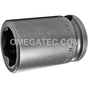 Apex SF-17MM13 17mm 6-Point Standard Impact Socket, Surface Drive, 3/8'' Square Drive