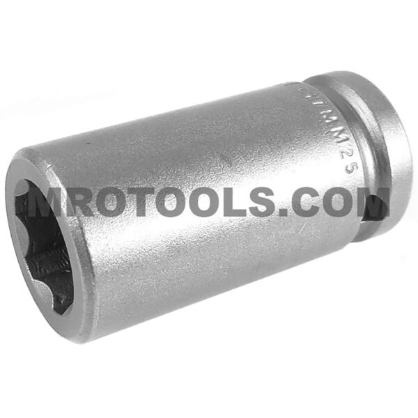 Apex SF-17MM25 17mm 6-Point Long Impact Socket, Surface Drive, 1/2'' Square Drive