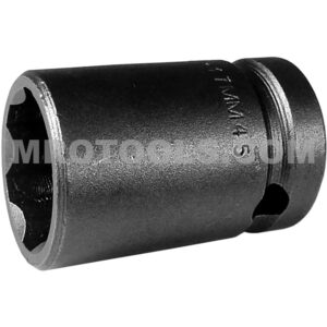 Apex SF-17MM45 17mm 6-Point Standard Impact Socket, Surface Drive, Thin Wall, 1/2'' Square Drive