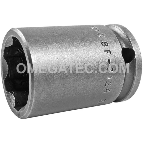 Apex SF-3124 3/4'' 6-Point Standard Impact Socket, Surface Drive, 3/8'' Square Drive