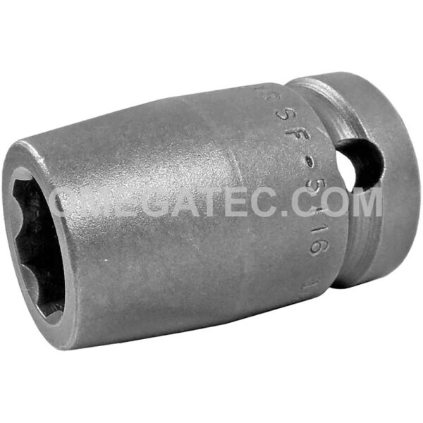 Apex SF-5116 1/2'' 6-Point Standard Impact Socket, Surface Drive, 1/2'' Square Drive