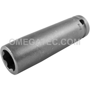 Apex SF-5318 9/16'' 6-Point Extra Long Impact Socket, Surface Drive, 1/2'' Square Drive