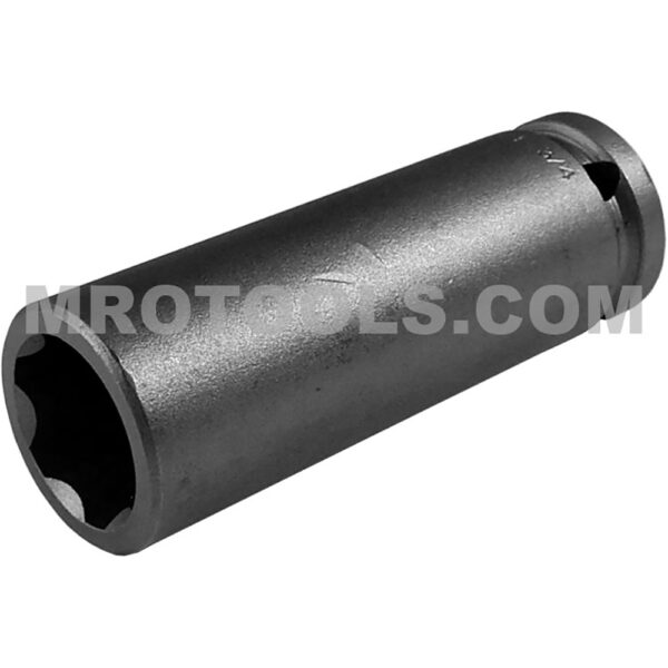Apex SF-5324 3/4'' 6-Point Extra Long Impact Socket, Surface Drive, 1/2'' Square Drive