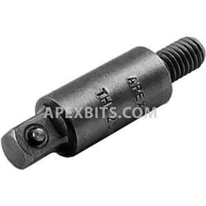 Apex TH-250 1/4''-24 Threaded Screw Shank Adapter Extension, 1/4'' Male Square