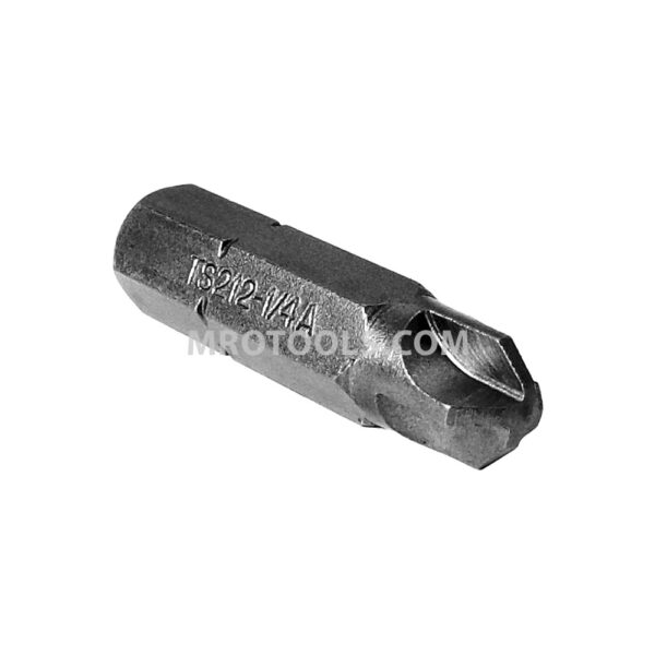 ZEPHYR TS212-1/4A #1/4 Torq-Set Insert Bit, 5/16'' Hex Shank