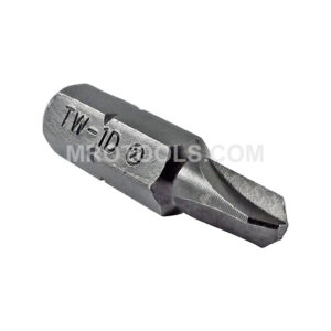 ZEPHYR TW1D #1 Tri-Wing Insert Bit, 1/4'' Hex Shank