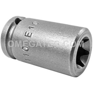 Apex TX-1110 E-10 Standard Torx Impact Socket, For External Screws, 1/4'' Square Drive