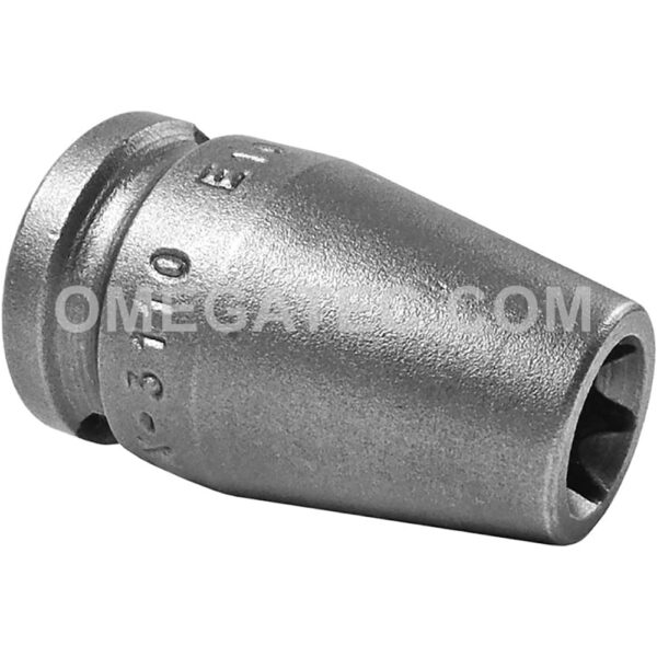 Apex TX-3110 E-10 Standard Torx Impact Socket, For External Torx Screws, 3/8'' Square Drive