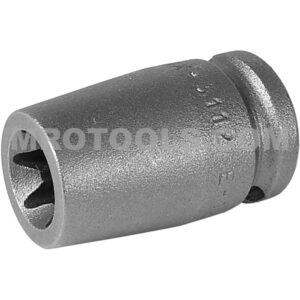 Apex TX-3112 E-12 Standard Torx Impact Socket, For External Torx Screws, 3/8'' Square Drive