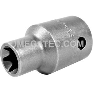 Apex TX-5412 E-12 Standard Torx Impact Socket, Thin Wall, For External Screws, 1/2'' Square Drive