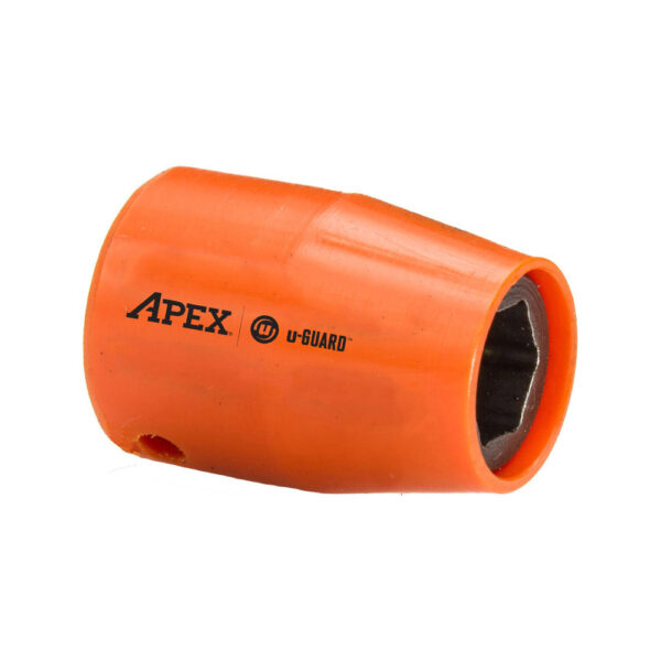 Apex UG-M-7MM21 Standard 6-Point u-Guard Impact Socket, Metric, Magnetic, 1/4'' Square Drive