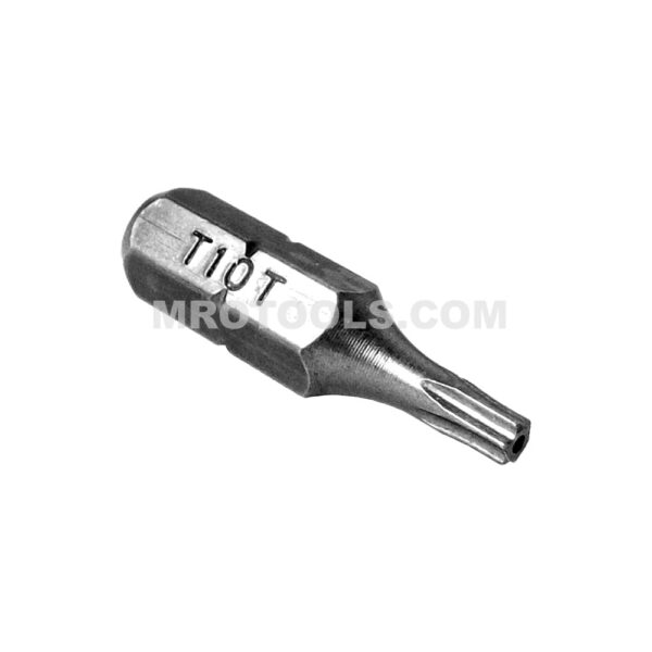 ZEPHYR Z0T10TX T-10 Torx Tamper Resistant Insert Bit, 1/4'' Hex Shank