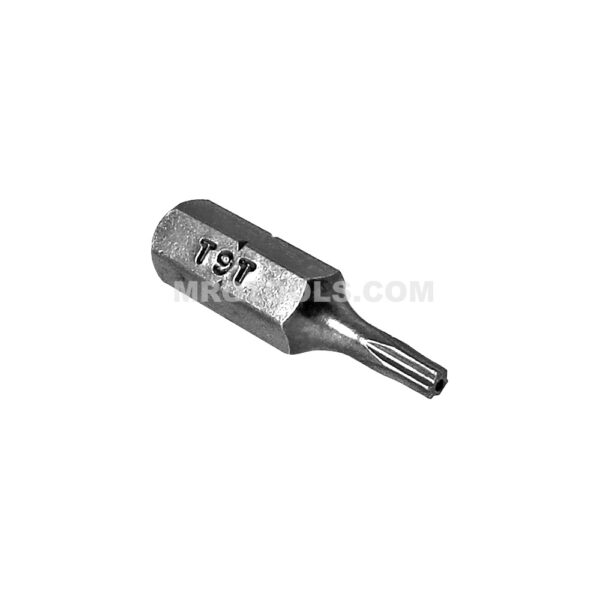 ZEPHYR Z0T9TX T-9 Torx Tamper Resistant Insert Bit, 1/4'' Hex Shank