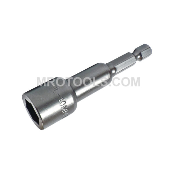 ZEPHYR Z10MSHL-10MM Metric Magnetic Nutsetter, 1/4'' Male Power Shank